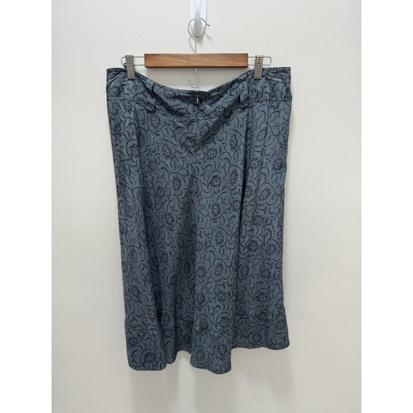 Sundance Silk A Line Skirt Paisley Size 16 - Picture 4 of 7